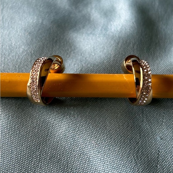 Michael Kors, precious metal plated mini hoop earrings - Picture 2 of 6